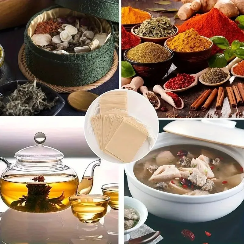 Disposable Bags Drawstring Coffee Filter Paper Bag Empty Loose Tea Infuser Sachets Kitchen Teabag For Spice Drinkware_voghion.com