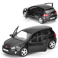 1/36 Volkswagen Golf GTI RMZ City Toy Car Diecast Miniature Model SUV Pull Back Doors Openable Educational Collection Gift Kid 2