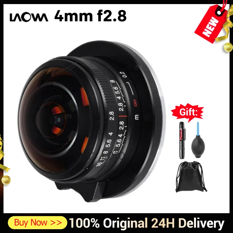 Objectif Fisheye Laowa 4 Mm F/2.8 Pour Nikon Z Mount - Angle 210°, Poids 135 G - Parfait Pour Panoramas 360° Et Création