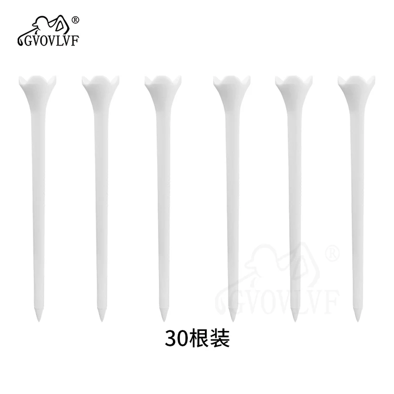 KBOLAE Golf Tee Set - 12 Stück Kunststoff Tees 83mm Mit Keilabsatz