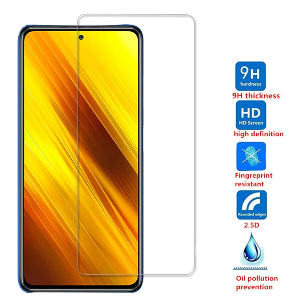

Tempered Glass For Xiaomi Redmi Note 7 8 9 10 Pro 9s 9A 11S 10S 9T Poco F3 M3 X3 Mi i 10T 11T 11 Lite 5G NE Screen Protector