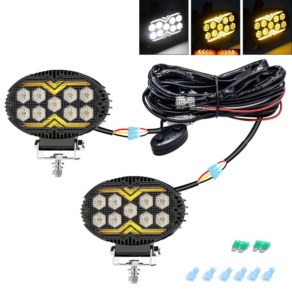 5.5Inch Work Fog Light LED Headlight Light Auto Fog Light Led Light Bar for Moto