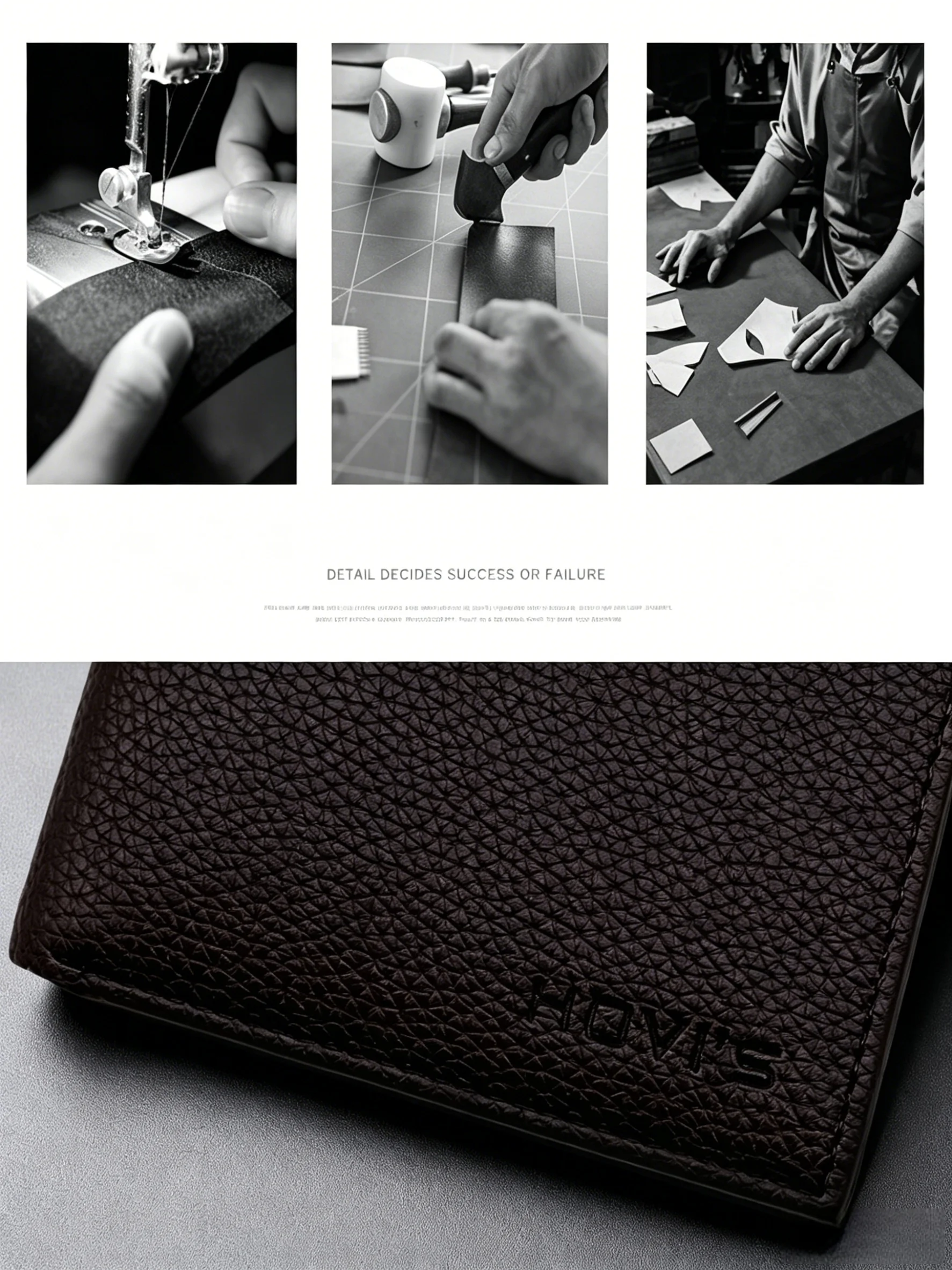 Portafoglio da uomo con 5 scomparti per carte e finestra per documenti, portafoglio sottile minimalista con blocco RFID per uomo - immagine 2
