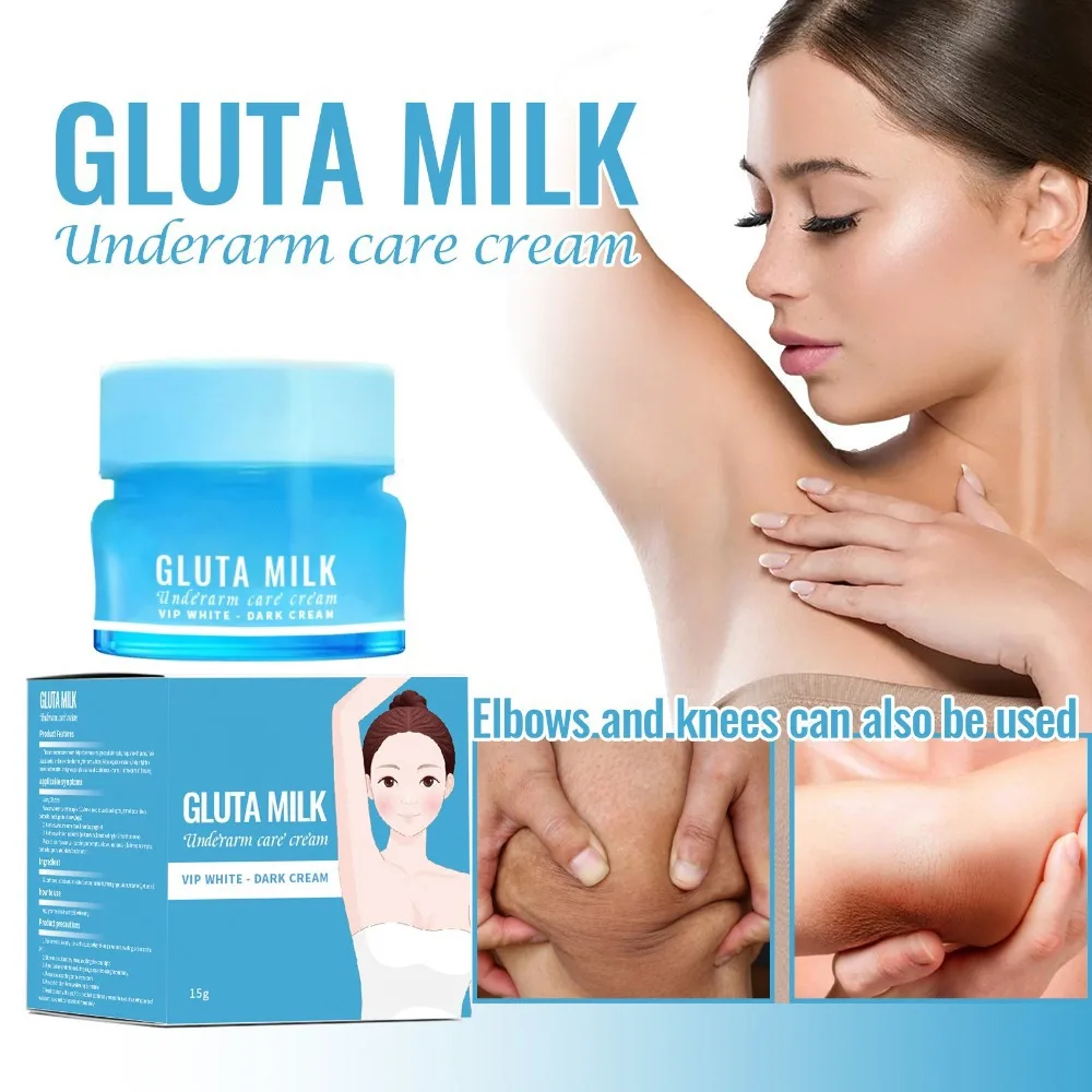 New 15g Underarm Whitening Cream Butt Knee Private Parts Moisturizing Melanin Brighten Lighten Body Moisturizing Bleach Travel