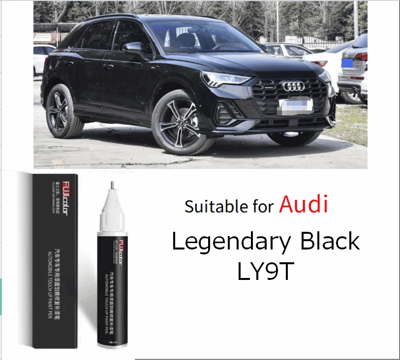 Riparazione Vernice Per Graffi Adatto Per Audi Legend Black Ly9T Manganese Black Lb7R Phantom Lz9Y Penna Scratch Cyclone Nero Ly9B
