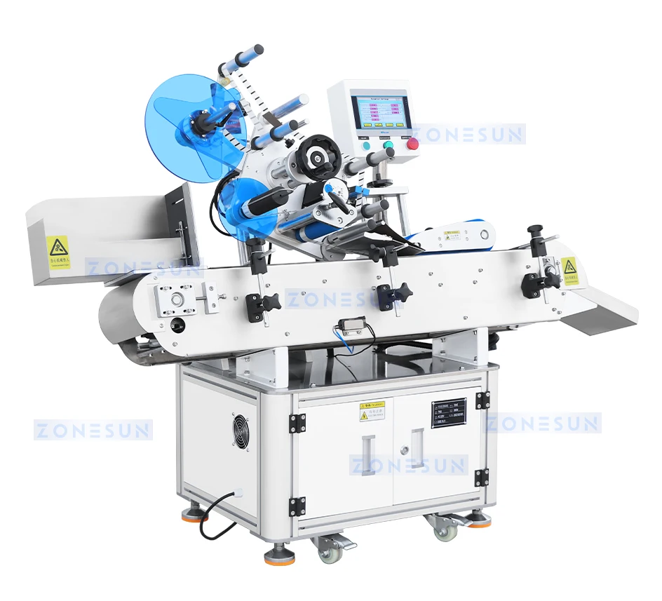 ZS-TB823 Automatic Horizontal Wrap Around Labeler Tube Bottle Labeling Machine