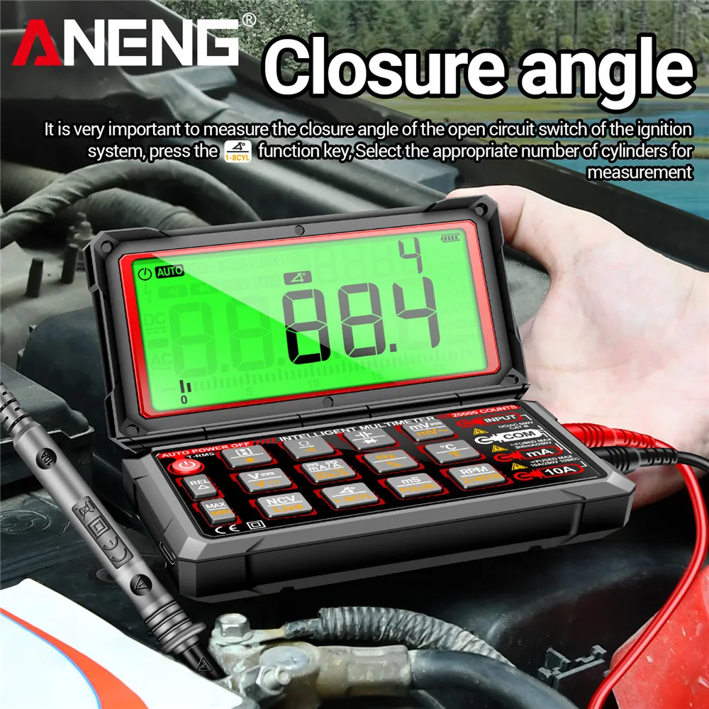 ANENG 623 Auto Repair Multimete 20000 Counts Digital AC/DC Voltage/Curren NCV Induction Diode Capacitance Buzzer Tester Tools 3