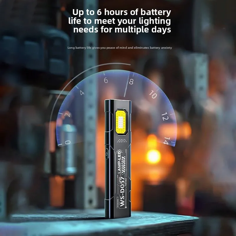 Ultra-Bright Rechargeable Magnetic LED Work Light – Portable Mini Flashlight for Outdoor, Camping, and Emergency Use
