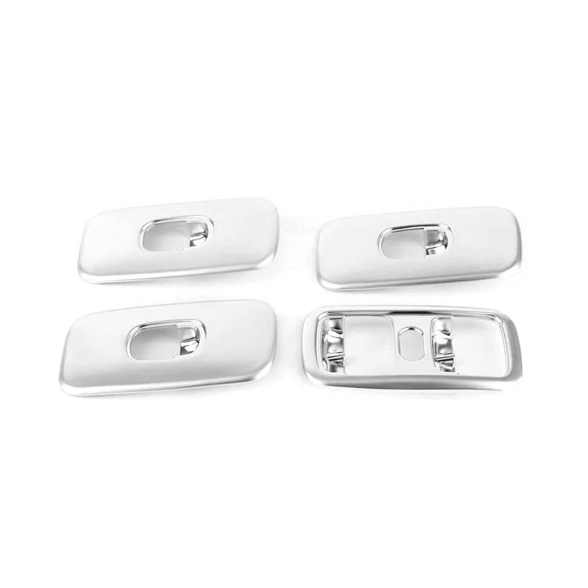 

4Pcs Silver Window Lift Switch Cover Decoration Trim for Mercedes Benz G Cl W463 G500 2007-2010