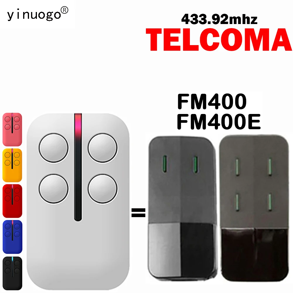 best wifi door lock TELCOMA FM400 FM400E Remote Control Garage Door Opener 433.92mhz Electric Door Gate Control Clone Wireless Transmitter Key Fob smart door handle