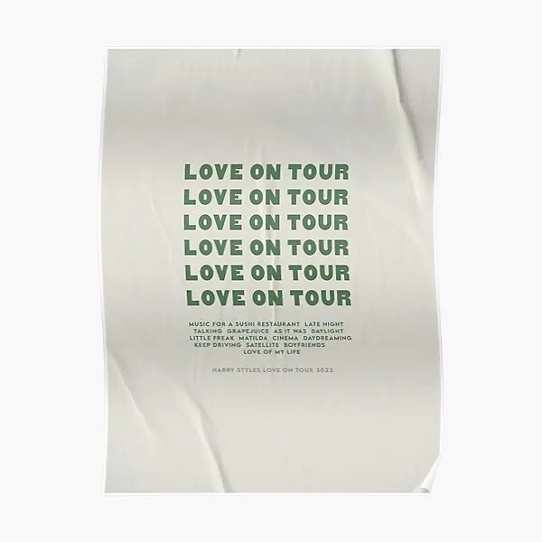 

Love On Tour Poster H S Poster Painting Mural Home Art Picture Wall Decor Room Print Modern Vintage Decoration Funny No Frame
