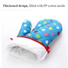Mitten Microwave Oven Glove Non Slip Household Thickened Insulated Baking Heat Resistant Gloves Oven Mitts Cute Kitchen Tool 6
