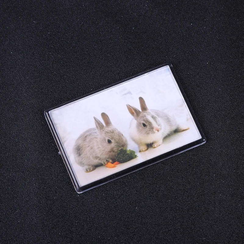 Blank Photo Frame, Insert Fridge Magnets, Mini Magnetic Refrigerator Photo Picture Frames Bracket Refrigerator Stickers