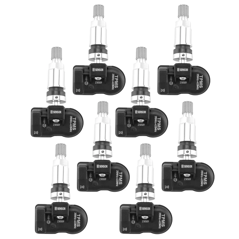 

8Pcs TPMS Sensor 433Mhz 315MHZ Sensor Universal 2 In 1 Tire Programmable TPMS Sensor For Tire Pressure Monitoring System