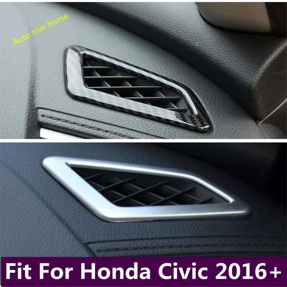 

Inside Air Conditioning Vent AC Outlet Cover Trim Fit For Honda Civic 2016 - 2020 Matte / Carbon Fiber Look Accessories