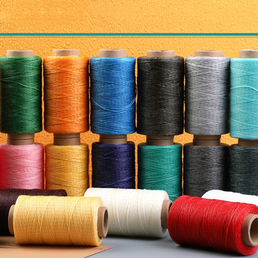 MIUSIE 284Yards Leather Sewing Waxed Thread Practical Long Stitching Thread For Leather Craft DIY/Bookbinding/Shoe Repairing leather sewing string