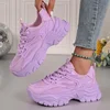 35-41 Spring Campus Sports Style Breathable Non-Slip Thick Sole Women Casual Sneakers Chunky Woman Fashion Comfort Running Shoes 3