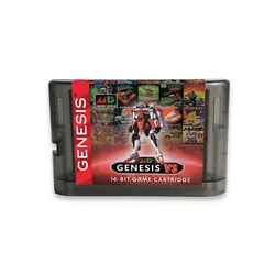 MegaDrive Genesis Ultimate 3000 - in - 1 Retro Gaming Cartridge (Black Shell Label 2)