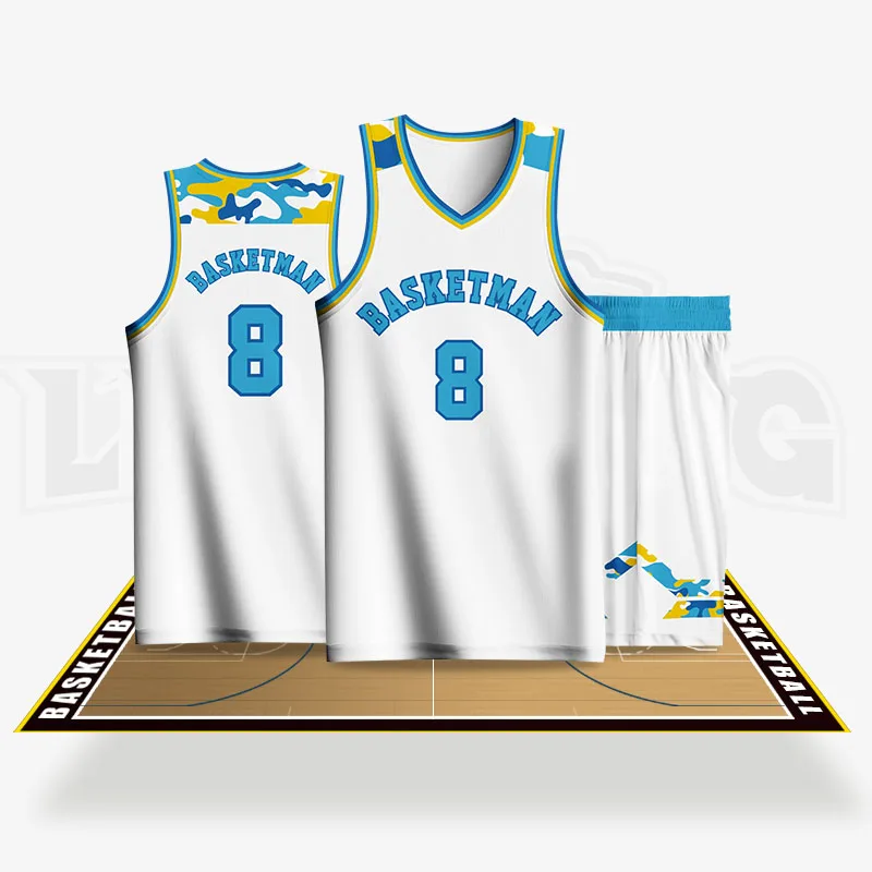 

20 PCS Reversible Basketball Jersey For Men Customizable Full Sublimation Team Name Number Logo Printed Shorts Uniforms