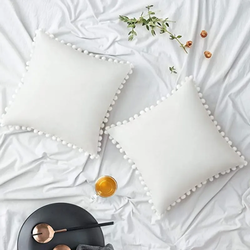 Cuscino beige fantasia con fiocco - Per la casa e per te - Decorare