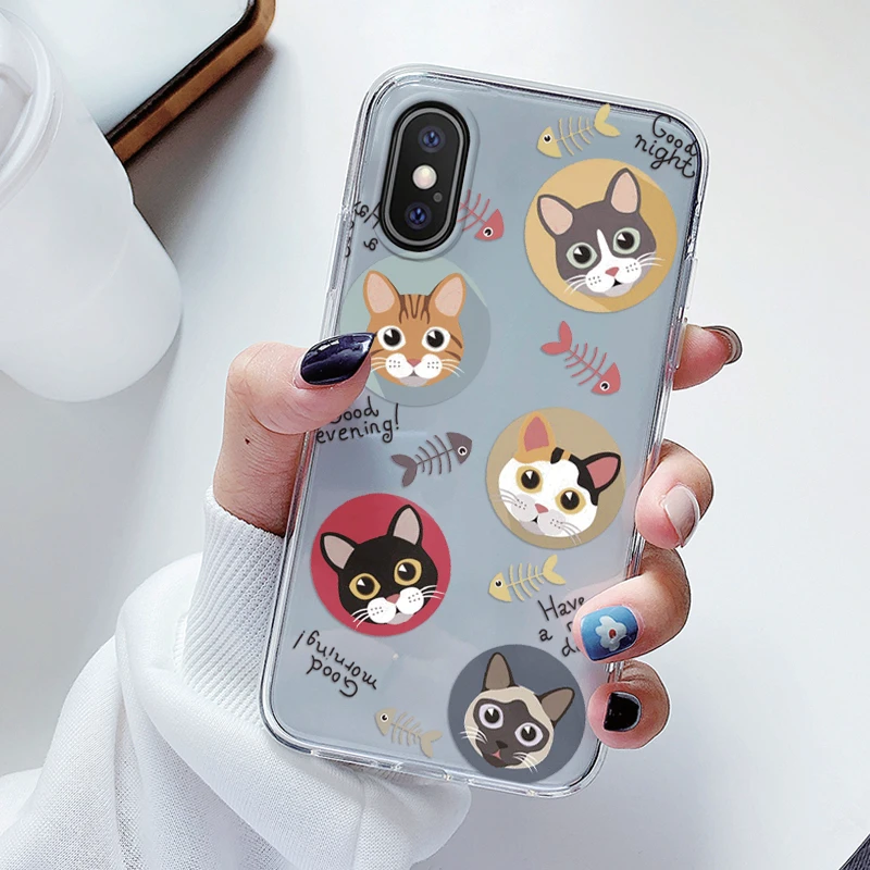 iPhone - iPhoneX・XSデコケース⭐️ Phone Case For iPhone X XR XS Max Clear Cute Cartoon Painted