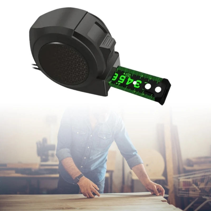 

Self-lock Fluorescent Steel Tape Measure Widened Meter Ruler High-Precision Tool DropShipping