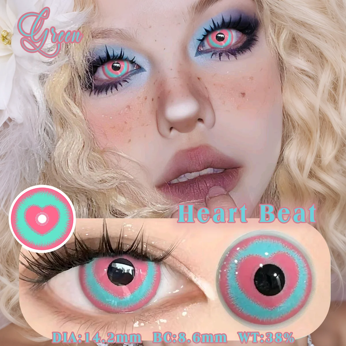 Enhance Your Look with Red Cosplay Colored Contact Lenses for Parties and Role Play
