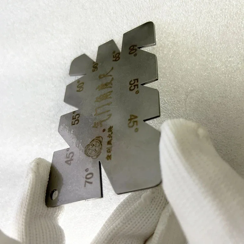 스테인리스 스틸 밸브 각도 게이지 밸브 측정 각도기 자동차 오토바이 엔진 밸브 시트 45 55 60 65 70도용 도구