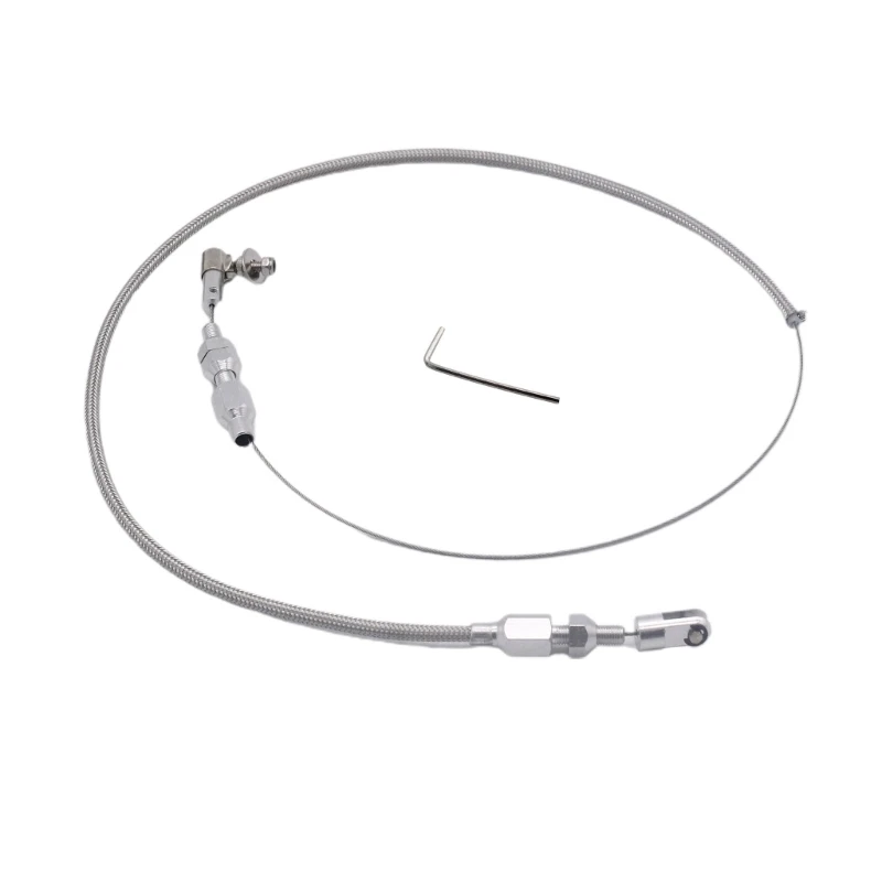 

24" Universal Car Auto Throttle Cable Cable Braided Stainless Steel Engine Throttle Cable