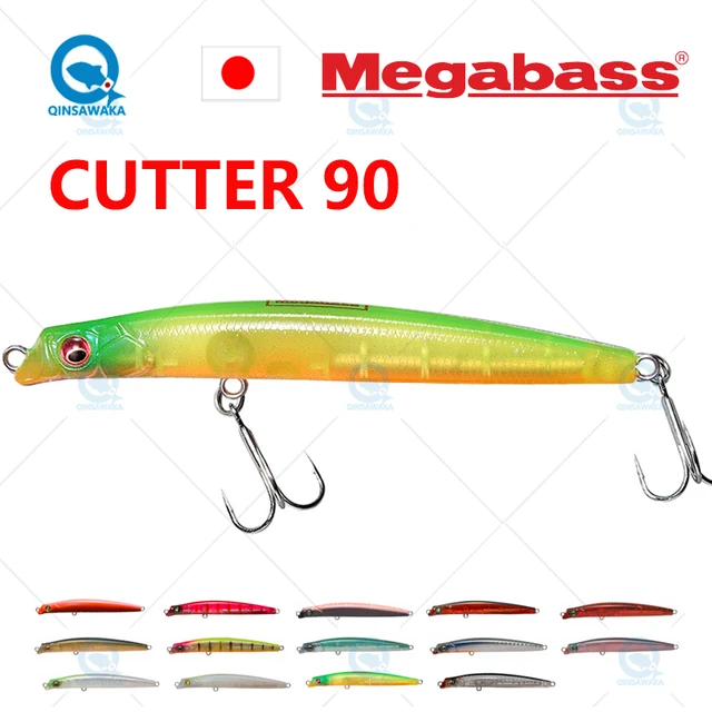 JAPAN Megabass CUTTER 90 Sinking 90mm 8g Fishing Lure Jerkbait Dynamic  Saltwater Sea Tackle Rolling Wobble