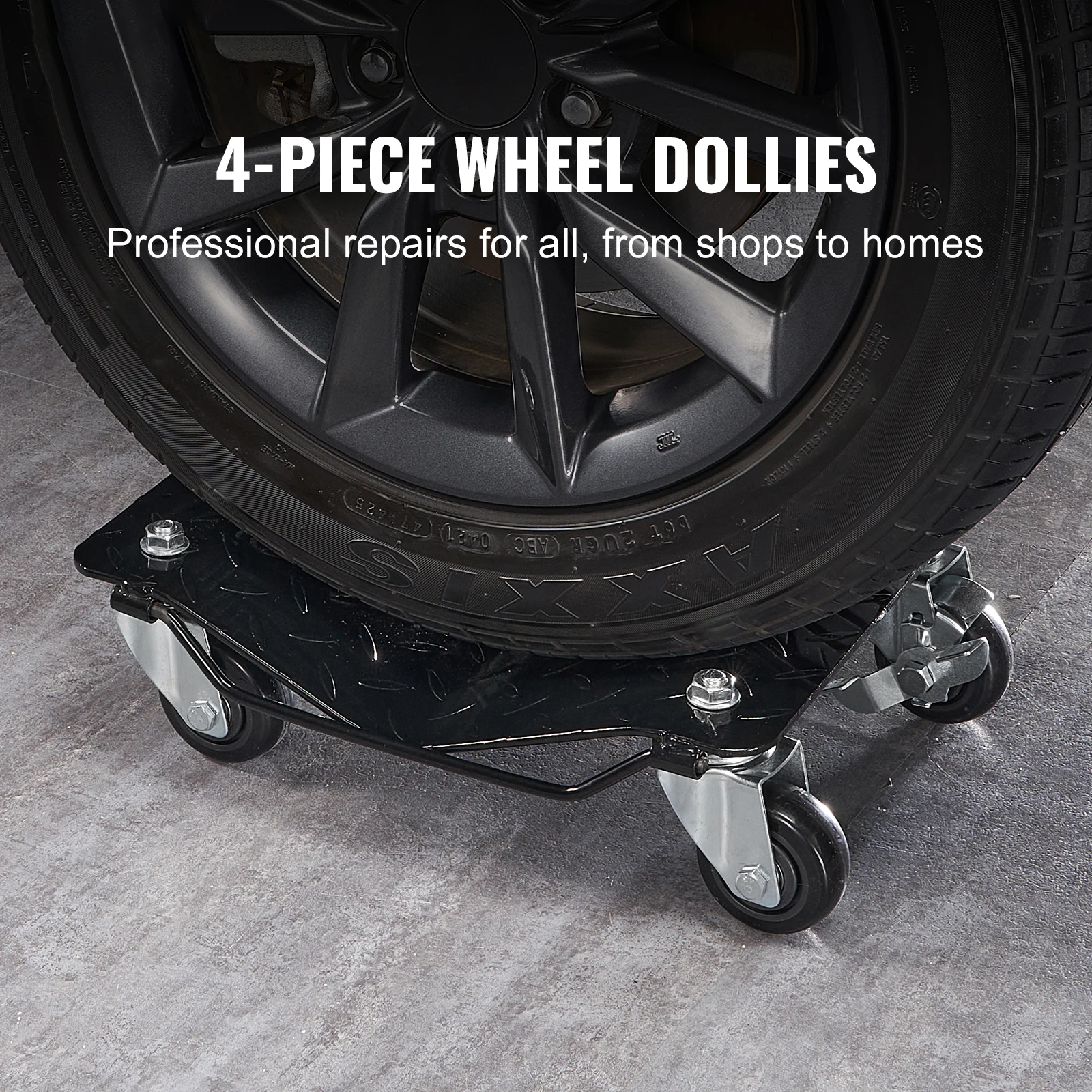 Heavy Duty Steel Car Wheel Dolly Set for Vehicle Maintenance