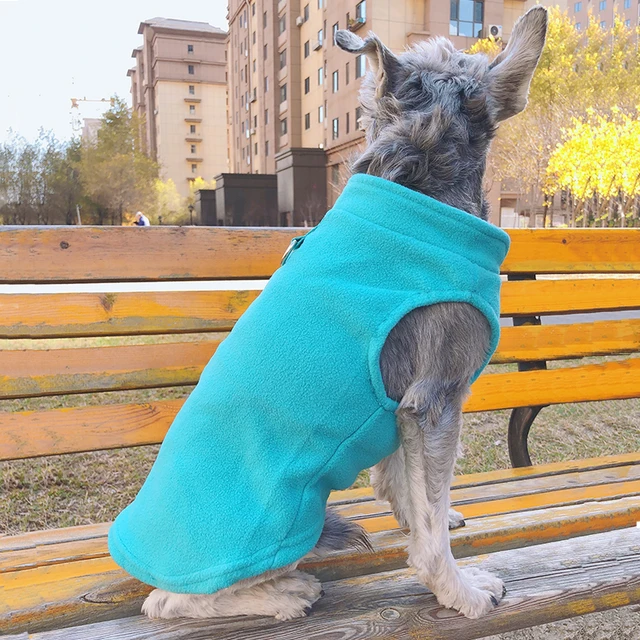 Warm Fleece Dogs Clothes Pet Dog Jacket Vest With D-Ring For Small Dog Cats Clothing French Bulldog Costumes Chihuahua Coat 3