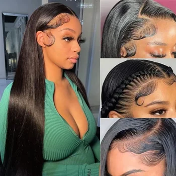 250% Density Bone Straight Wigs Human Hair 30 40 Inch Lace Front Human Hair Wigs 13x6 HD Lace Frontal Wig Human Hair For Women 1