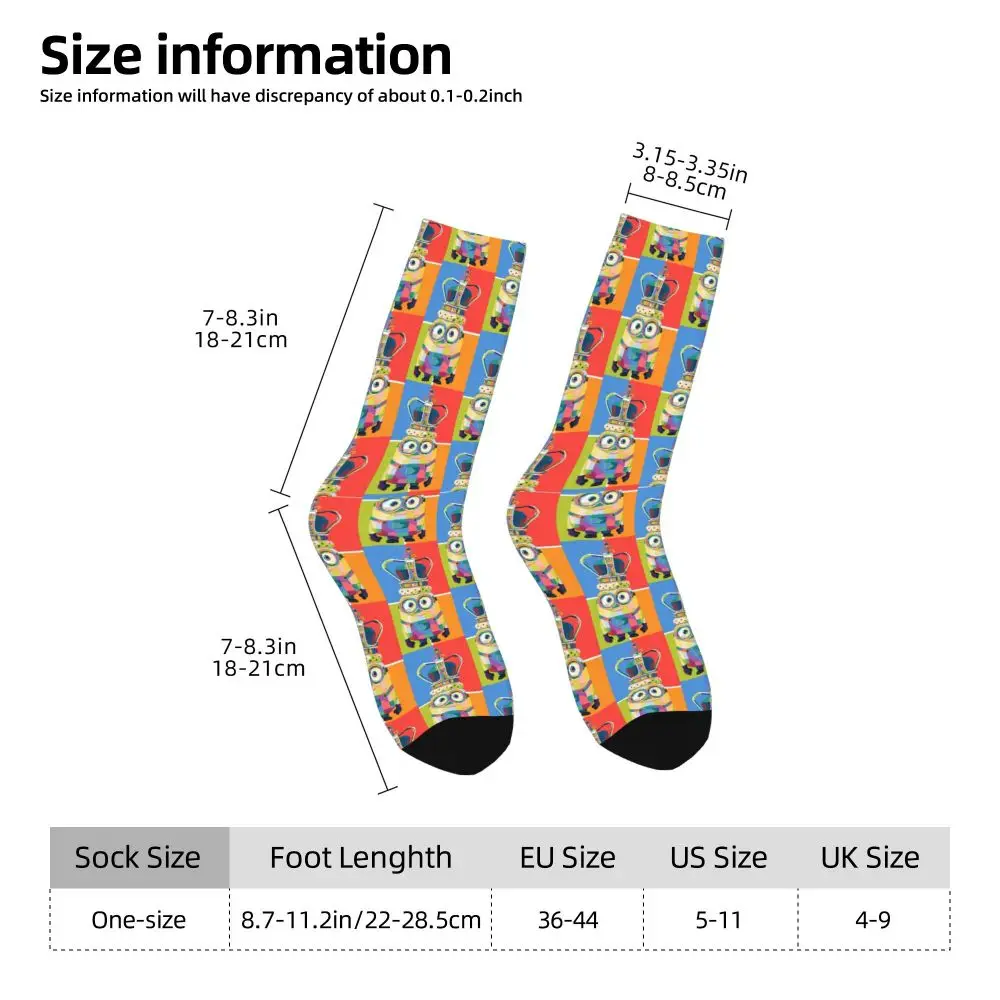 Custom Cool Print M- Minions Cartoon Socks for Women Men Stretchy Summer Autumn Winter M- Minions Bananas Crew Socks 45 S7b2a040697ff40268dd15df4f99ee8c3r