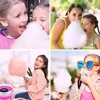 WHDPETS Cotton Candy Machine Professional 110V/220V Electric EU/AU/US/UK Plug Automatic Portable Cotton Sugar Machine Maker 6