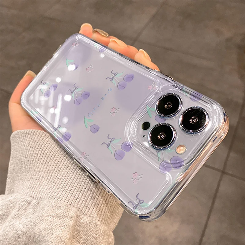 Fantasy Purple Tulip Flower Transparent Phone Case - Soft Cover