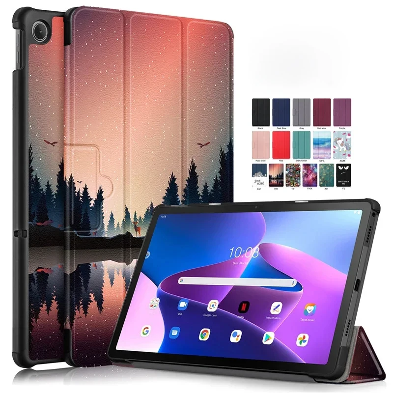 

For Lenovo Tab M10 Plus 3rd Gen Case 10.61 inch TB128FU TB125FU Flip Stand Magnetic Cover for Funda Lenovo Xiaoxin Pad 2022 Case