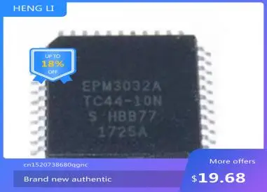 

100% NEW Free shipping EPM3032ATC44-10N EPM3032ATC44-10 EPM3032A QFP44 EPM3032ATC44