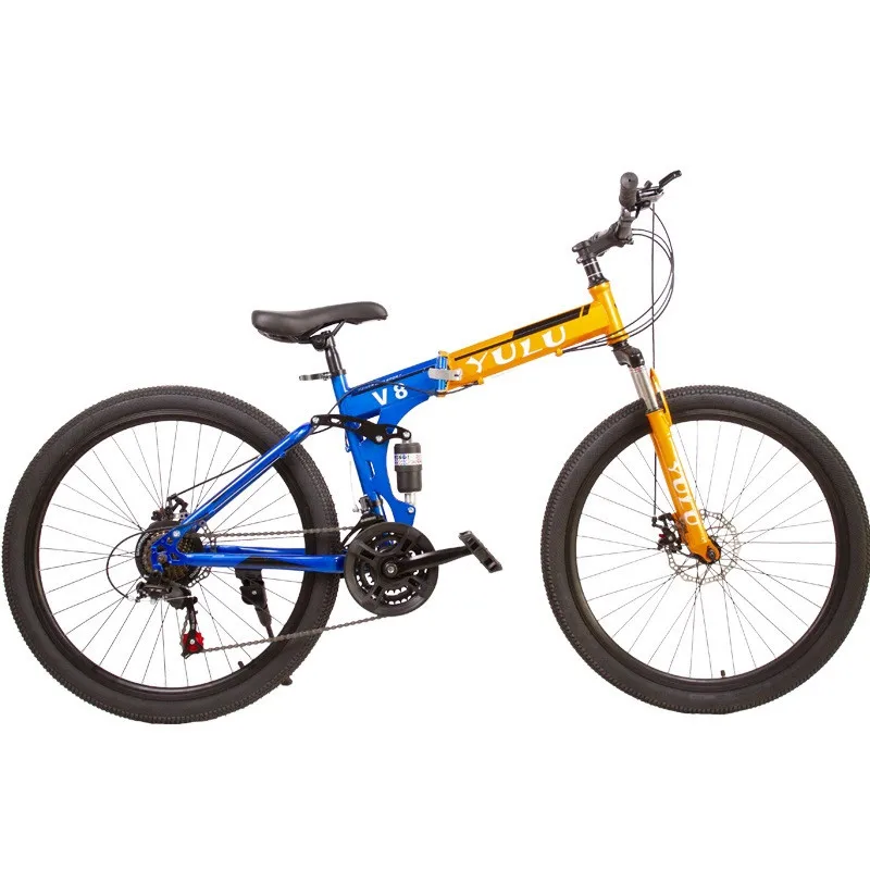 

Foldable Mountain Bike One Wheel Adult Bicycle Double Shock Absorption Male And Female Student Variable Speed Disc Brake Bicycle