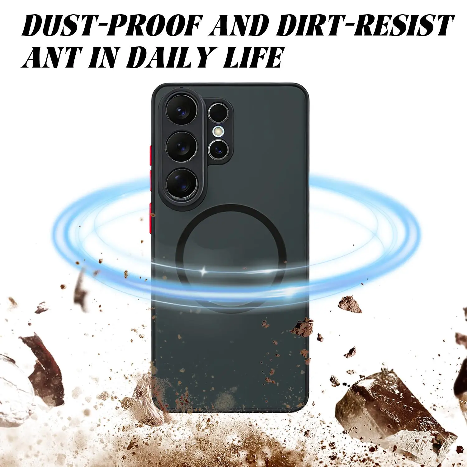 Enhanced Magnetic Shockproof Phone Case with Magnet Shell Sleeve - Full Protection Cover
