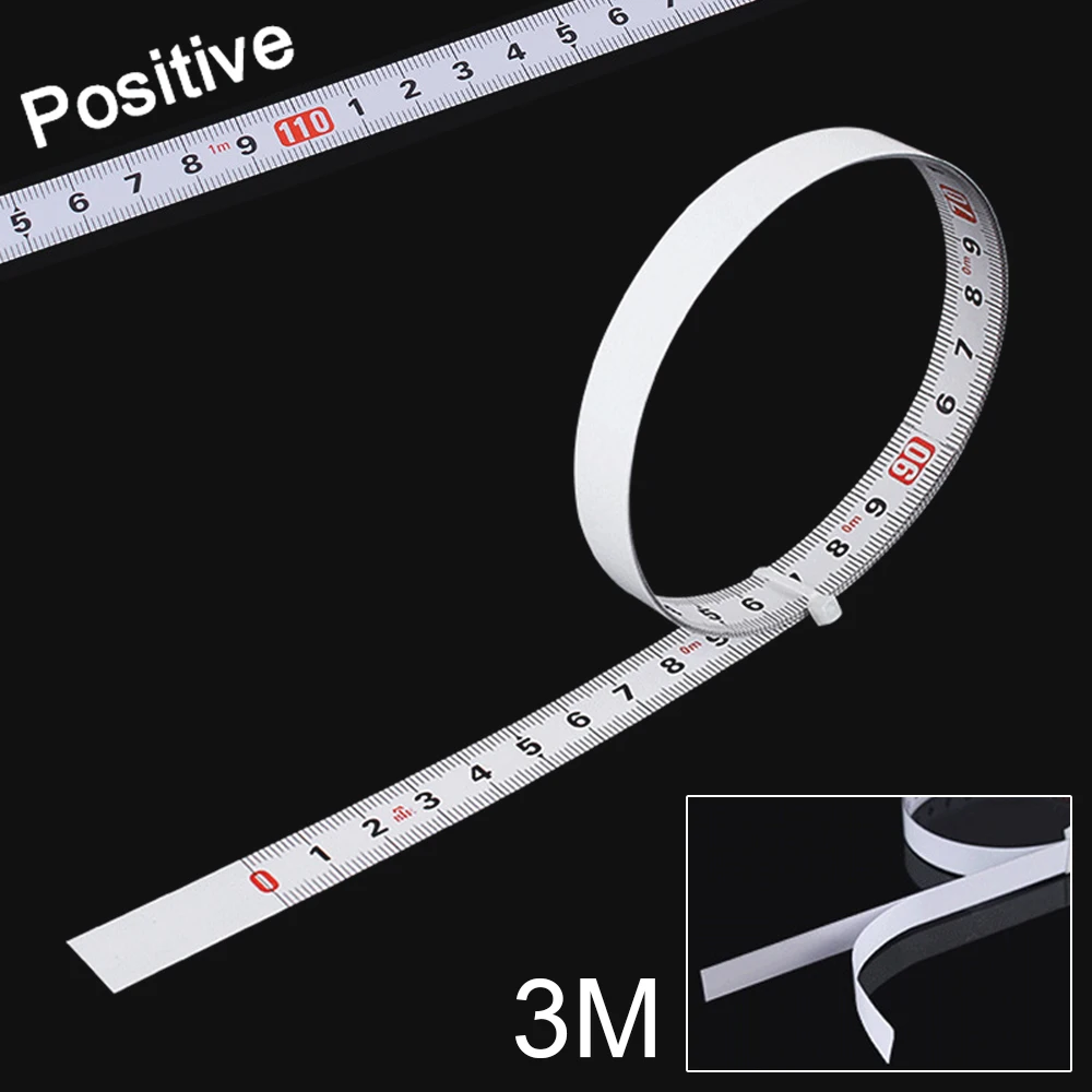 15m Stainless Steel Viscous Scale Tape Measure Self Adhesive Metric