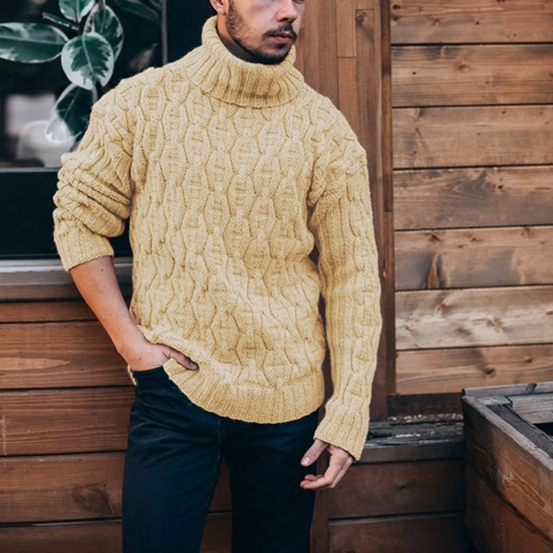 Men's Sweater Autumn And Winter Look At Europe And The United States Turtleneck Fashion Casual Plus-Size Sweater