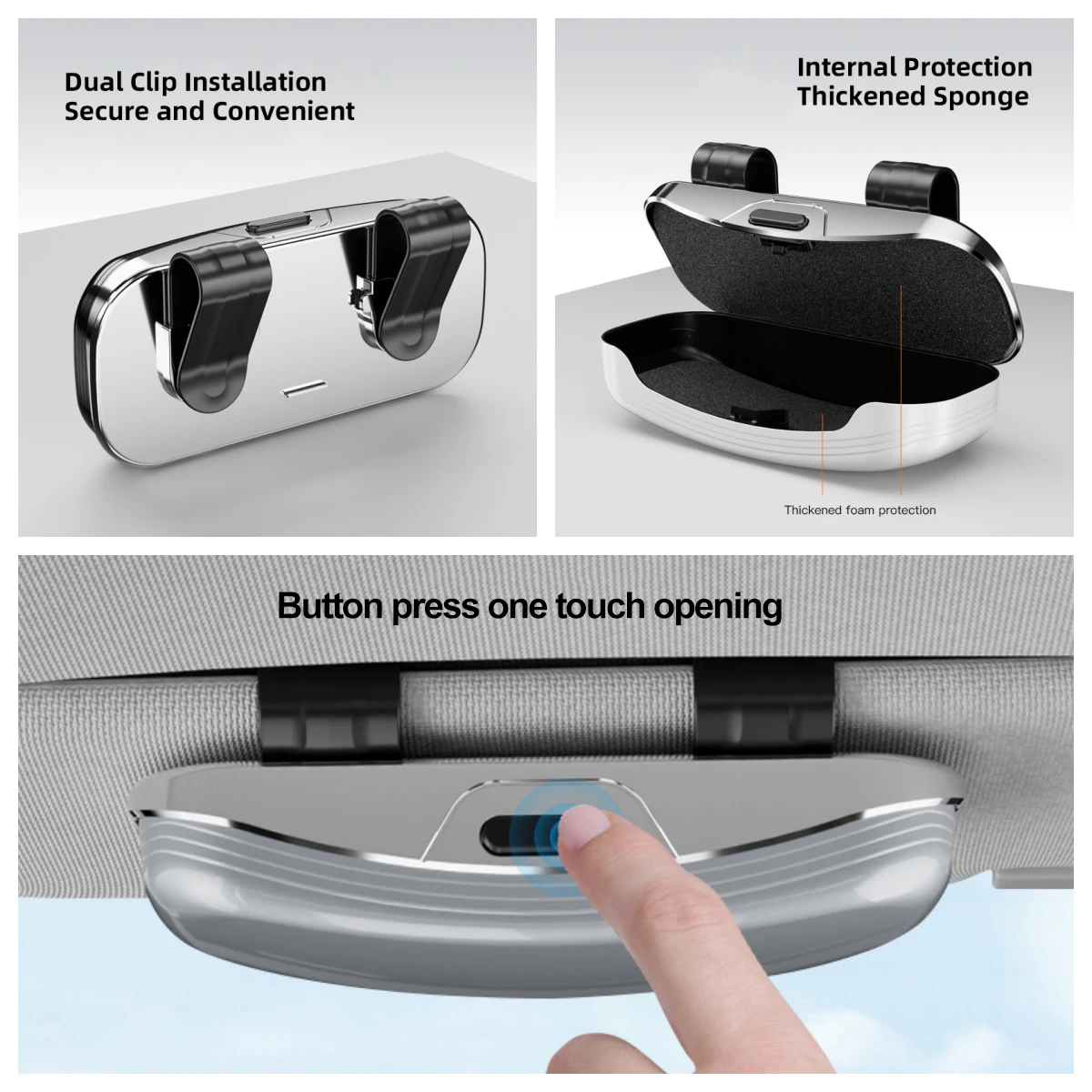 BMW M E46 E90 E60 F30 G20 X1 X2 X3 X4 X5 X6 X7 i3 i4 i5 i7 M2용 자동차 엠블럼 선바이저 안경 케이스 선글라스 보관함 선물 상자