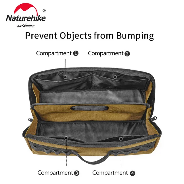 Naturehike Camping Storage Bag Multifunctional Outdoor Tool Storage Bag Collapsible Storage Box Hikng Travel Lamp Bag Meal Bag 3