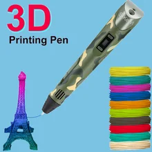 Pluma de impresión 3D para niños, pluma de impresión de filamento PLA, lápiz de dibujo de grafiti 3D DIY, juguetes, regalo de cumpleaños