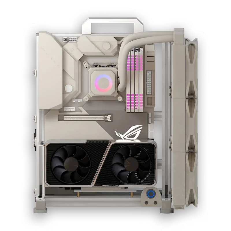 Alumínio Gamer Gabinete Rack Open pc Case Frame Faça Você Mesmo Water Cooler Computador Desktop Torre Criativa Gaming Model Eatx Atx Itx Matx Gaming