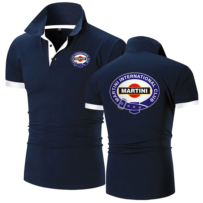 Mens Summer Short Sleeve Polo Shirt Solid Color High Quality Slim Fit