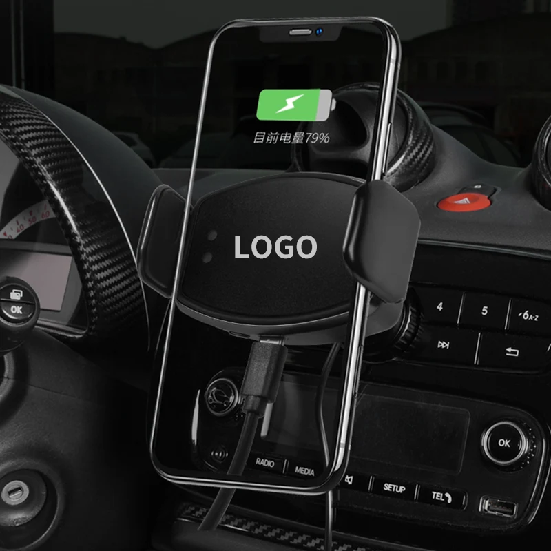 For Smart 453 Fortwo Forfour Car Styling Mobile Phone Holder Air Vent Clip Radio Navigation Bracket Rotatable Support Accessory