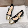 Square Toe Mary Jane Shoes for Women Chunky Sandals Shallow Mouth Casual Mid Heel Pumps New Women Footwear Zapatos De Mujer 1