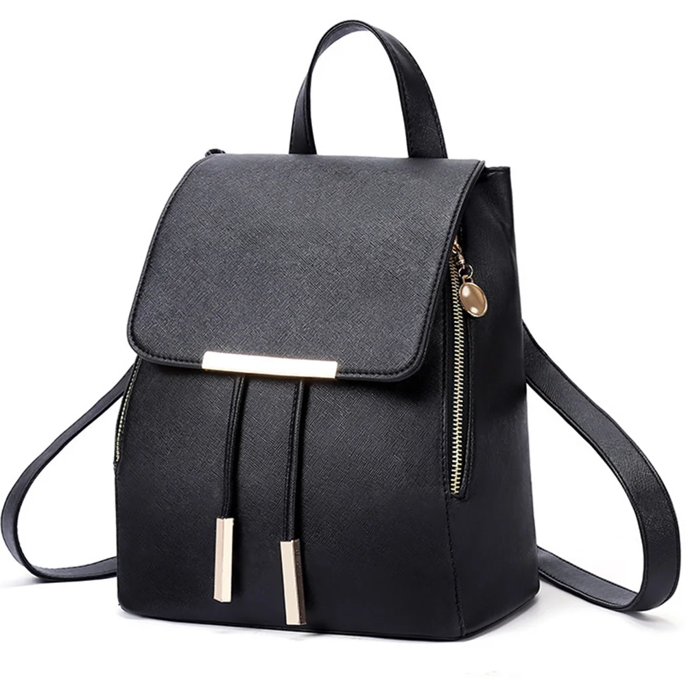 

2024 New Fashion PU Leather Women Backapck Square Mini Women Shoulder Teenager School Backpack Ladies Backpacks mochila escolar